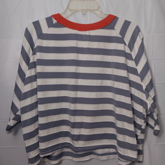BUCKETLIST OVERSIZED STRIPED CROPPED TOP - Picture 8 of 10